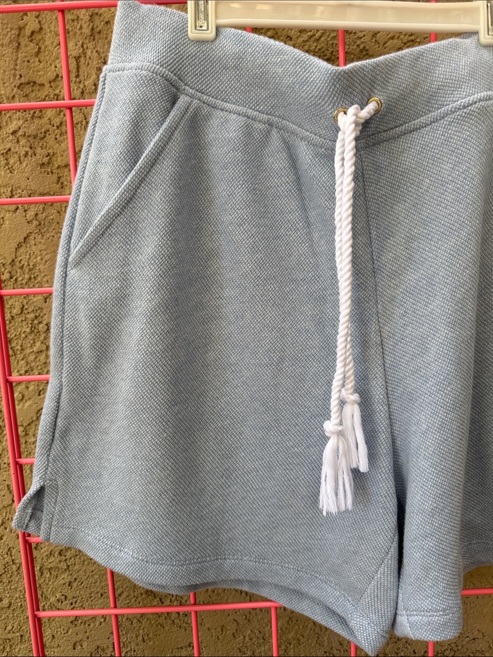 New Talbots Light Blue Rope-Drawstring Athletic Shorts - Picture 2 of 5